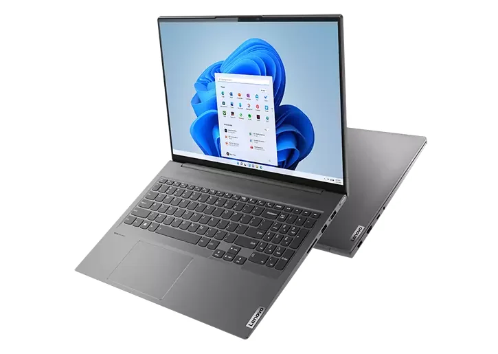 Lenovo Yoga Slim 7 Ryzen 7 7730U 16GB 256GB — Lenovo laptop keyboard and ports view, Lahore Pakistan