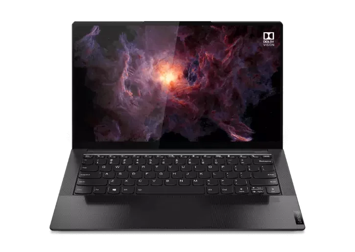 Lenovo Yoga Slim 9i 14ITL5 i7-1165G7 16GB 1TB Used Laptop Lahore — Lenovo laptop side and angled view, buy in Lahore Pakistan