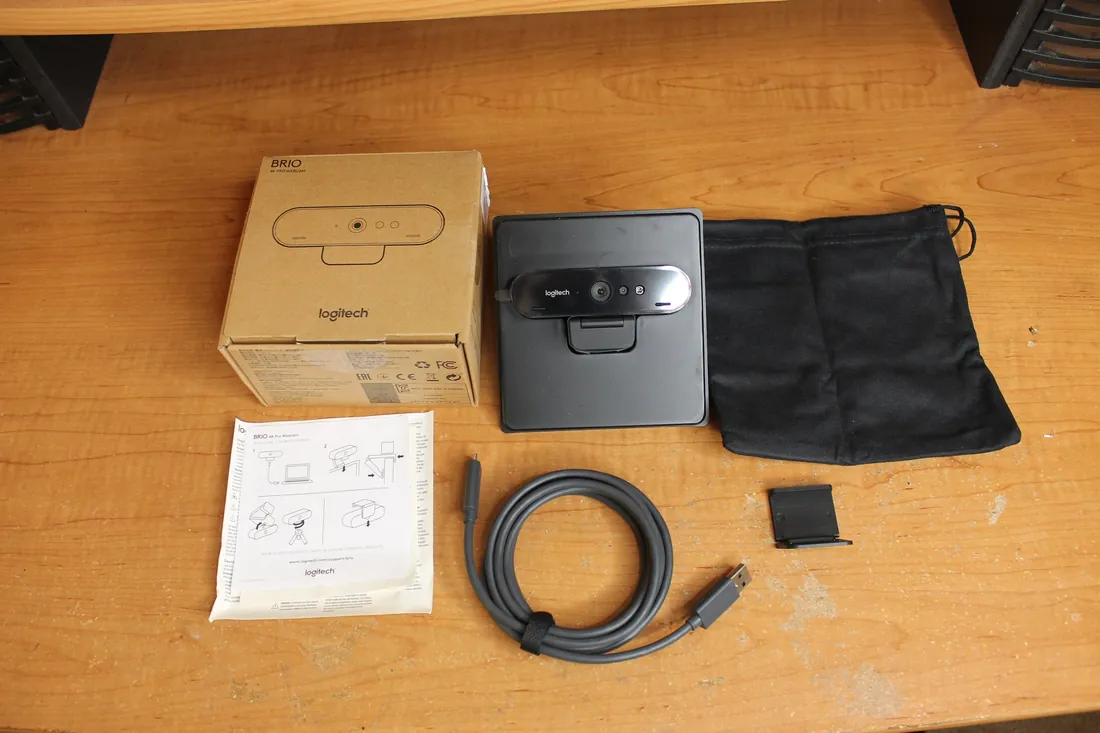 Logitech Brio 4K Pro Webcam Ultra HD Original Boxed — accessories price in Pakistan, NN Laptops Lahore