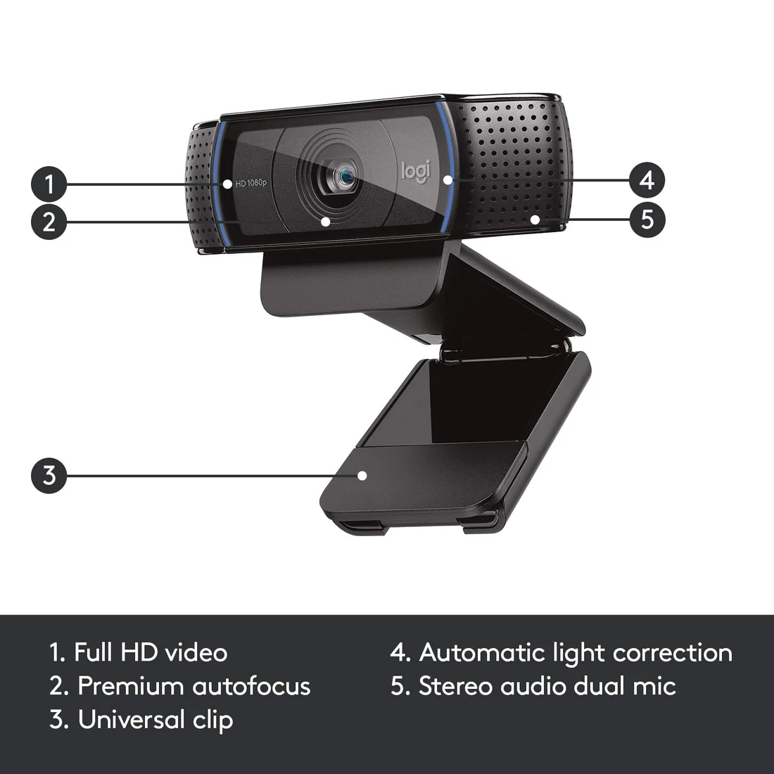 Logitech C920 Pro 1080p Webcam — accessories price in Pakistan, NN Laptops Lahore