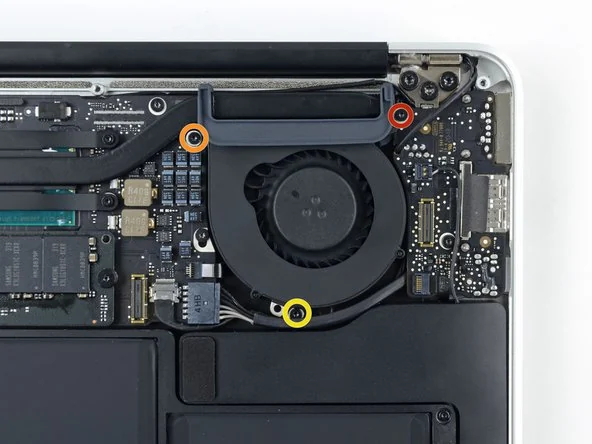 MacBook Air 13″ 2017 (A1466) Fan — Apple laptop side and angled view, buy in Lahore Pakistan