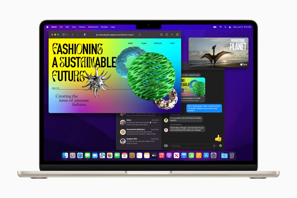 MacBook Air 13″ 2022 M2 (512GB) — Apple laptop keyboard and ports view, Lahore Pakistan