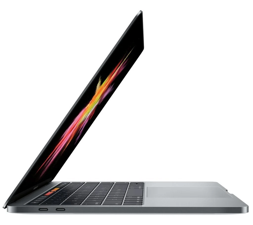 MacBook Pro 13″ 2017 Touch Bar — Apple laptop side and angled view, buy in Lahore Pakistan