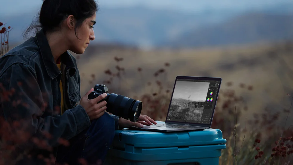 MacBook Pro 13″ 2020 M1 — Apple laptop keyboard and ports view, Lahore Pakistan
