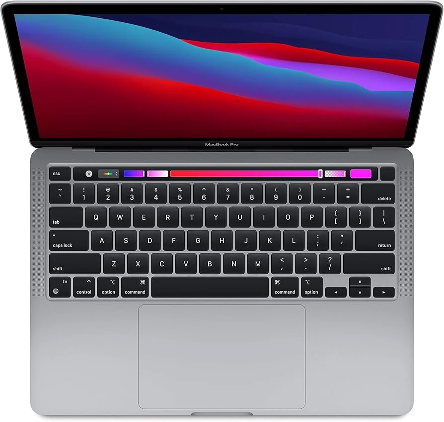 MacBook Pro 13″ 2020 M1 Keyboard (Backlit) — Apple laptop keyboard and ports view, Lahore Pakistan
