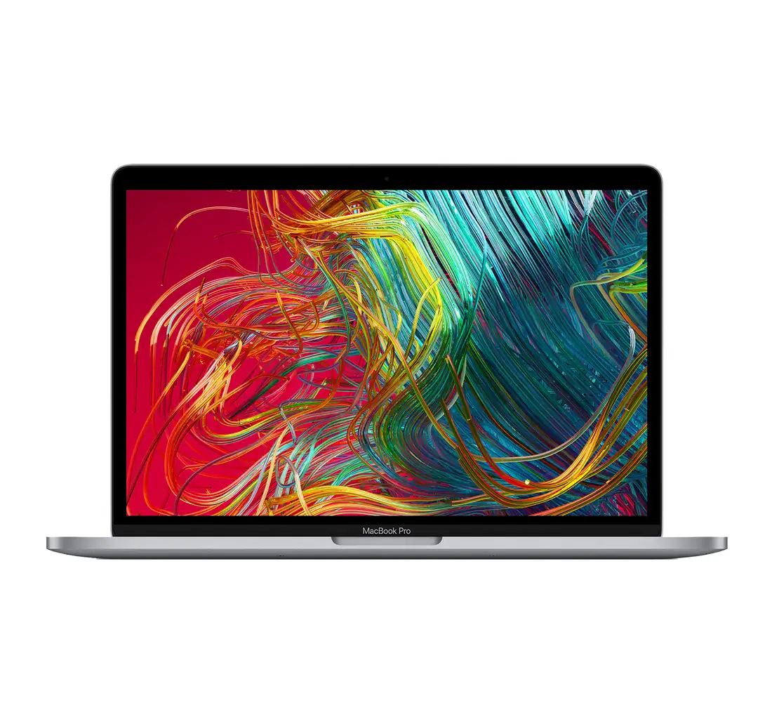 MacBook Pro 13″ 2020 M1 Keyboard (Backlit) — Apple laptop side and angled view, buy in Lahore Pakistan