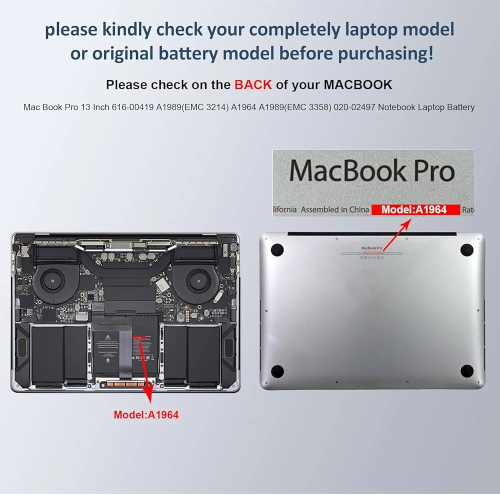 MacBook Pro 13 A1989 (2018-2019) 58Wh Battery (Genuine A1964) — used Apple laptop for sale in Pakistan, NN Laptops Lahore