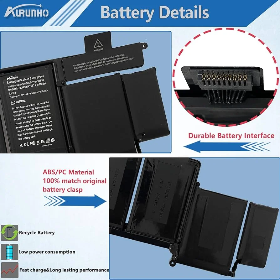 MacBook Pro 13 Retina A1502 (2013-2015) 71Wh Battery A1493 / A1582 — used Apple laptop for sale in Pakistan, NN Laptops Lahore