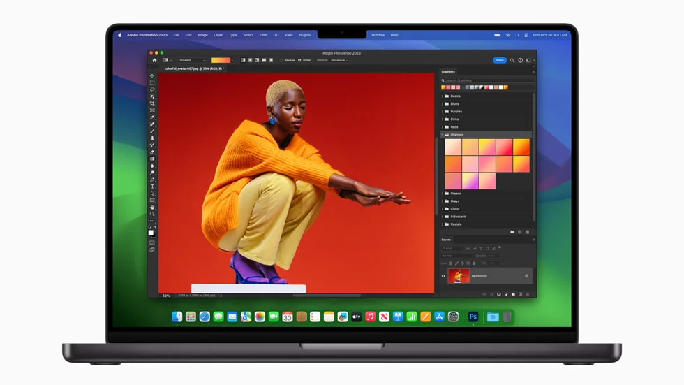 MacBook Pro 14″ 2023 M3 Pro — Apple laptop side and angled view, buy in Lahore Pakistan