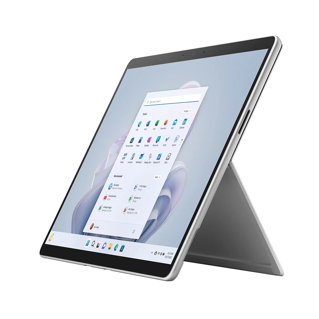 Microsoft Surface Pro 9 i7-1255U 16GB 512GB — Microsoft laptop side and angled view, buy in Lahore Pakistan