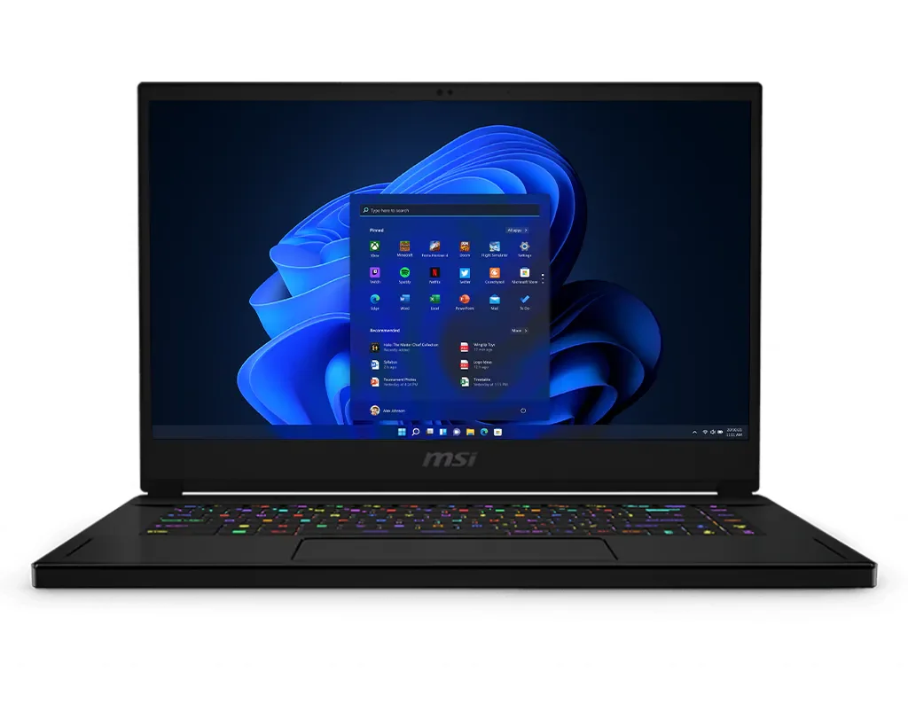 MSI GS66 Stealth i7-11800H 16GB 1TB — MSI laptop side and angled view, buy in Lahore Pakistan