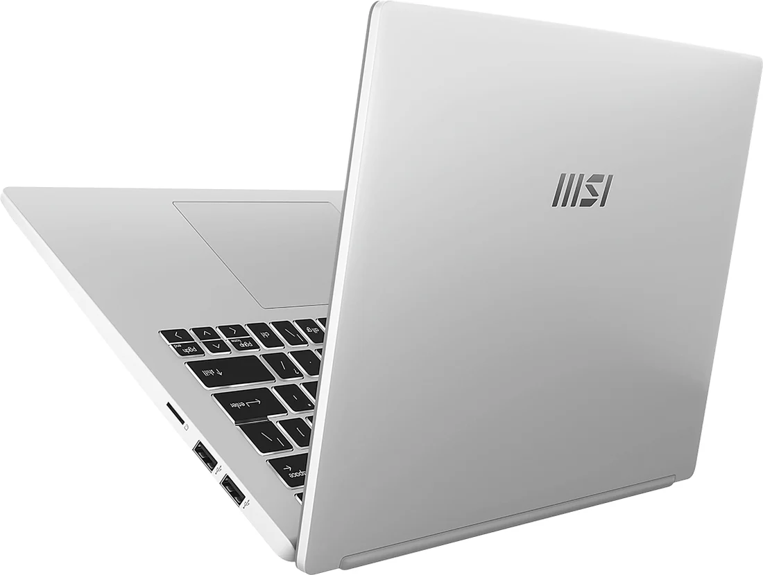 MSI Modern 14 C13M i5-1335U 16GB 512GB — MSI laptop side and angled view, buy in Lahore Pakistan