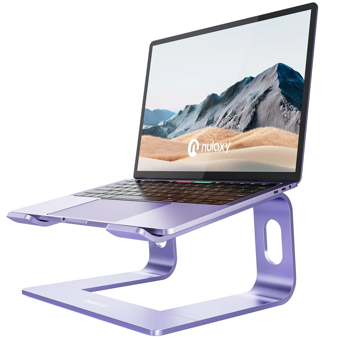 Nulaxy C3 Laptop Stand — Nulaxy laptop keyboard and ports view, Lahore Pakistan