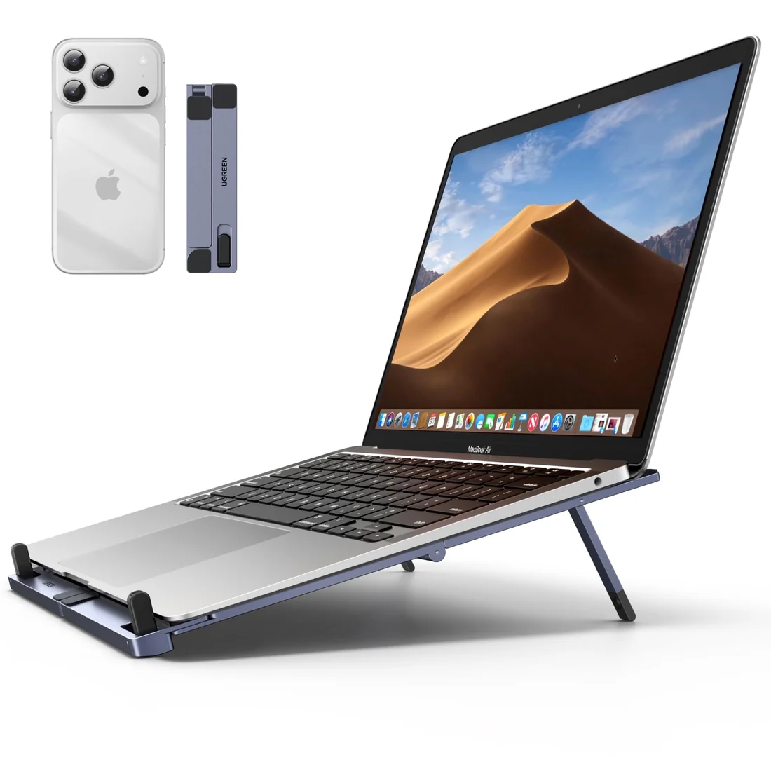 Portable Aluminium Travel Laptop Stand Foldable Silver — used Generic laptop for sale in Pakistan, NN Laptops Lahore