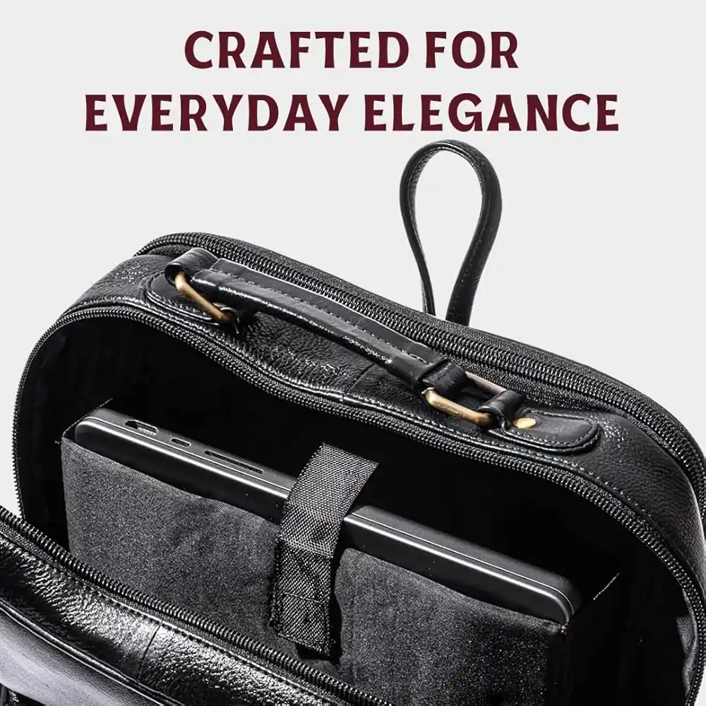Premium Leather Laptop Backpack 15.6 inch Black Executive — used Generic laptop for sale in Pakistan, NN Laptops Lahore