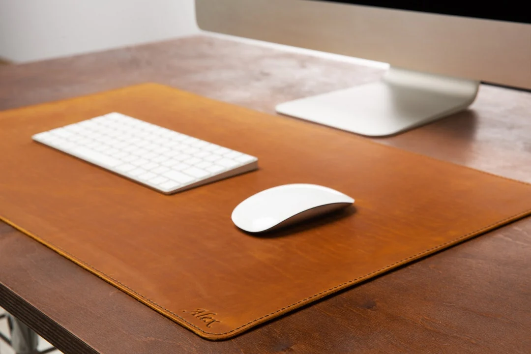 Premium PU Leather Office Desk Mat Mouse Pad 90x40cm Brown — accessories price in Pakistan, NN Laptops Lahore