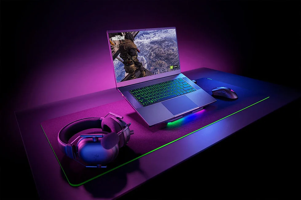 Razer Blade 15 Base Model 2021 i7-10750H 16GB 512GB 144Hz Lahore — Razer laptop side and angled view, buy in Lahore Pakistan