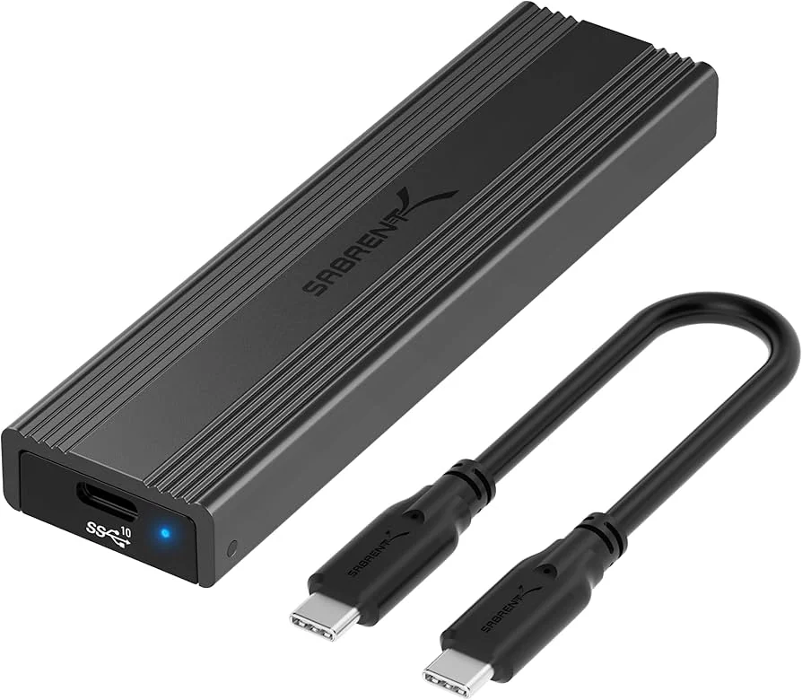 Sabrent USB 3.2 Gen2 NVMe / SATA Tool-Free Enclosure — Portable U — genuine laptop parts in Lahore, Pakistan