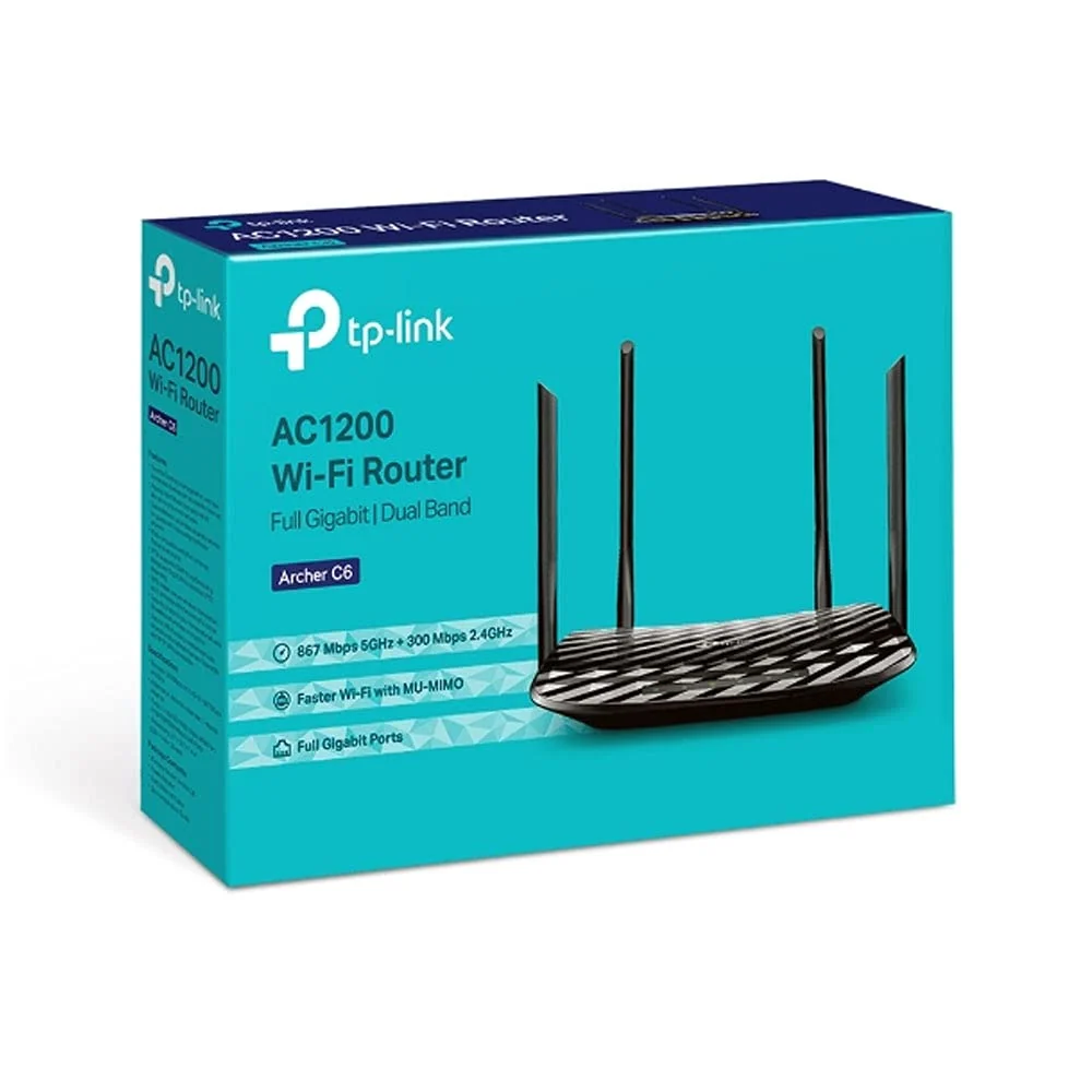 TP-Link Archer C6 AC1200 Router — genuine peripherals in Lahore, Pakistan