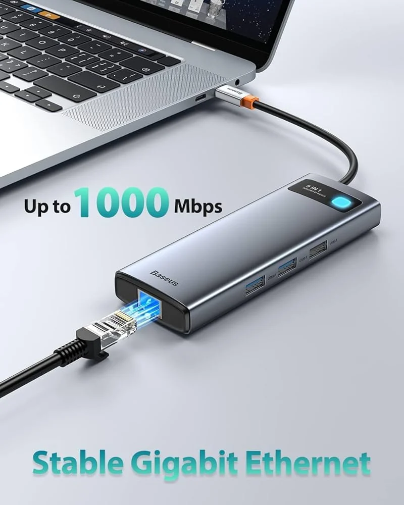 Type-C Dock Hub 9-in-1 (Baseus) — accessories price in Pakistan, NN Laptops Lahore