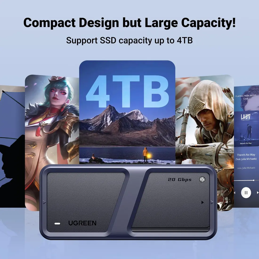 UGREEN M.2 SATA to USB 3.0 Adapter Enclosure — Portable USB-C SSD — genuine laptop parts in Lahore, Pakistan