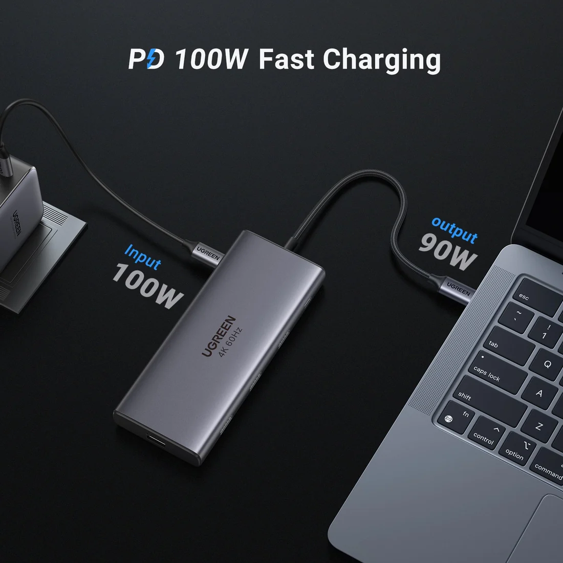 Ugreen USB-C Hub 9-in-1 with HDMI Ethernet PD 100W — accessories price in Pakistan, NN Laptops Lahore