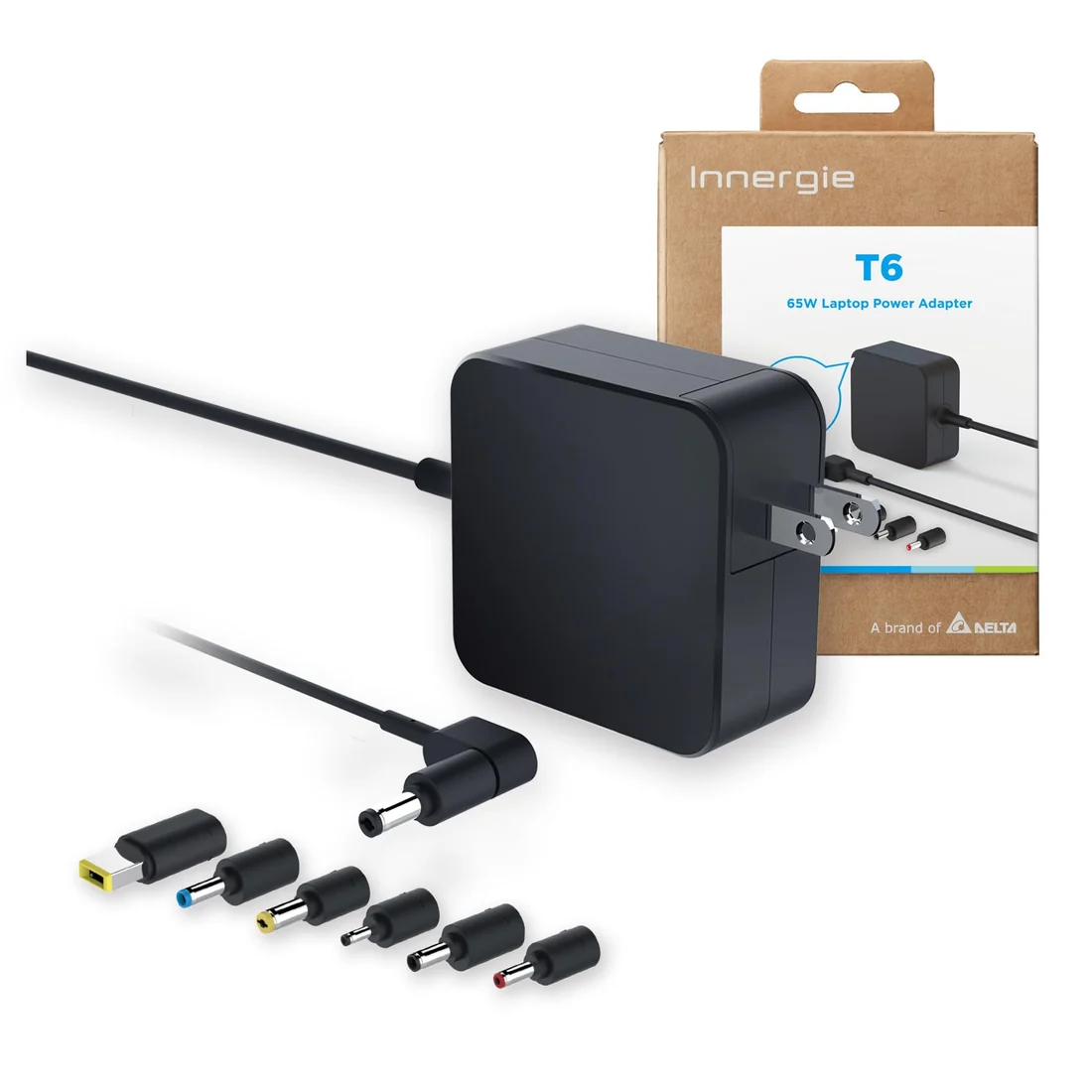 Universal Laptop Charger 65W (16 tips) — Generic laptop keyboard and ports view, Lahore Pakistan