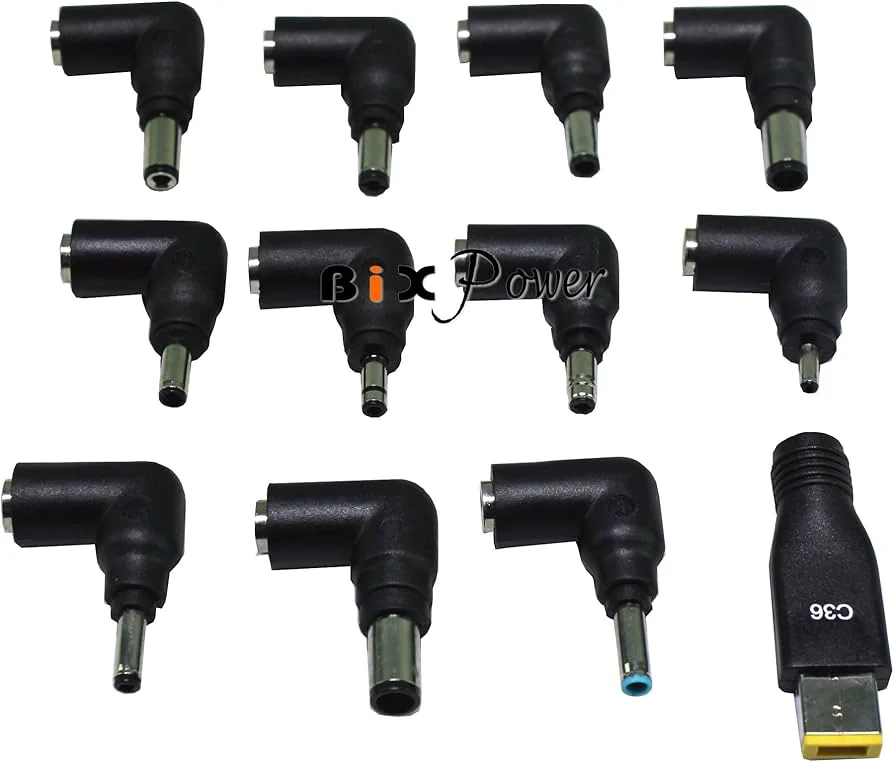 Universal Laptop DC Jack Repair Kit 12-Tip Power Connector Set — Generic laptop side and angled view, buy in Lahore Pakistan