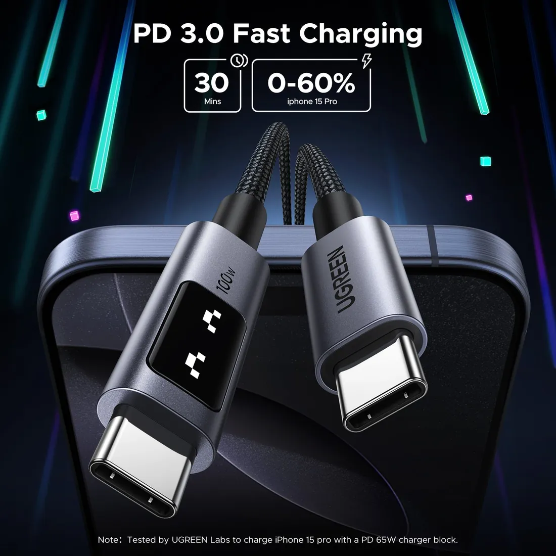 USB-C to USB-C 100W Cable (2m Ugreen) — accessories price in Pakistan, NN Laptops Lahore