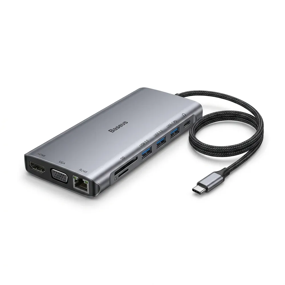USB Type-C Hub 11-in-1 (Baseus) at N.N Laptop Lahore